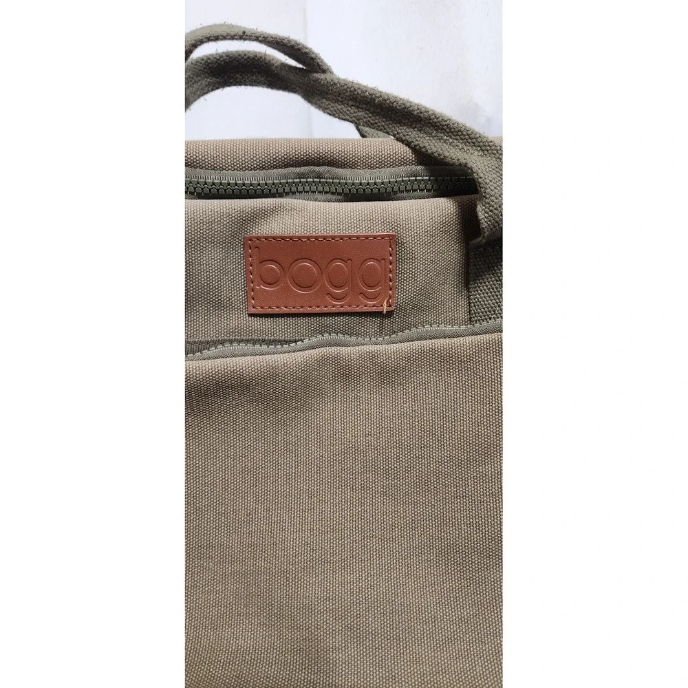 Bogg Bag Canvas Backpack Cooler Olive Green Waterproof Rubber Base Utility Bag